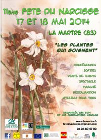 11ème Fête du Narcisse. Du 17 au 18 mai 2014 à La Martre. Var.  09H00